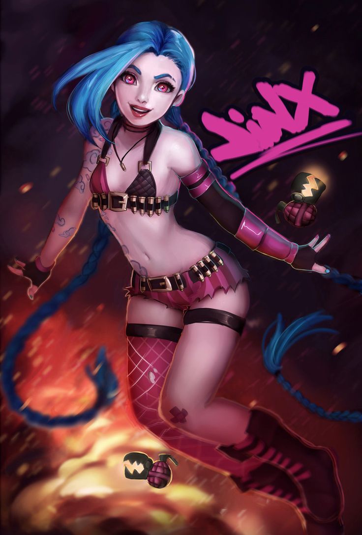 redraw of old jinx from or years ago i will put them side soon if you like art and want to support