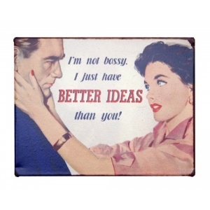 retro fridge magnet im not bossy i just have better ideas than you