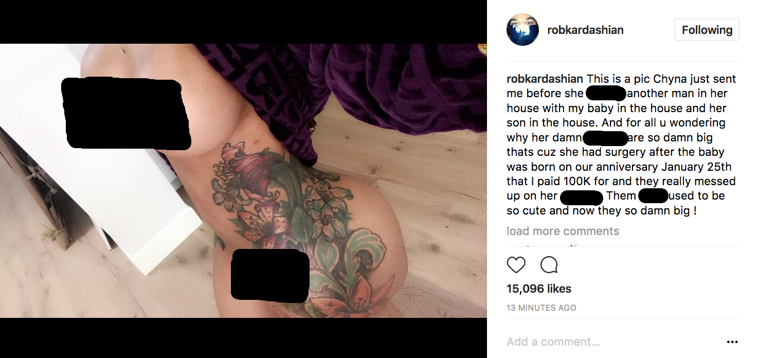 rob kardashian revenge porn could he face jail time for blac chyna pics