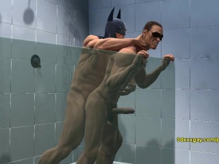 robin and batmans hot steamy shower 2