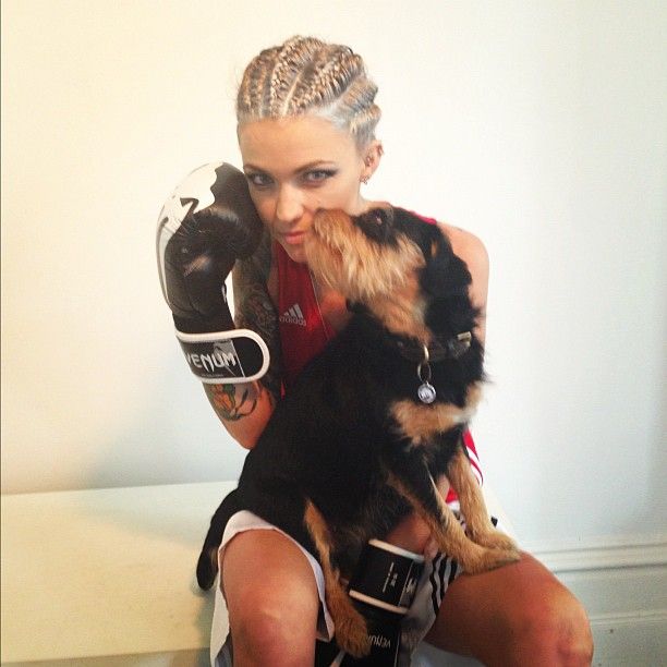 ruby rose ink photo silver cornrows and yes white girls shouldn have cornrows boxerlife