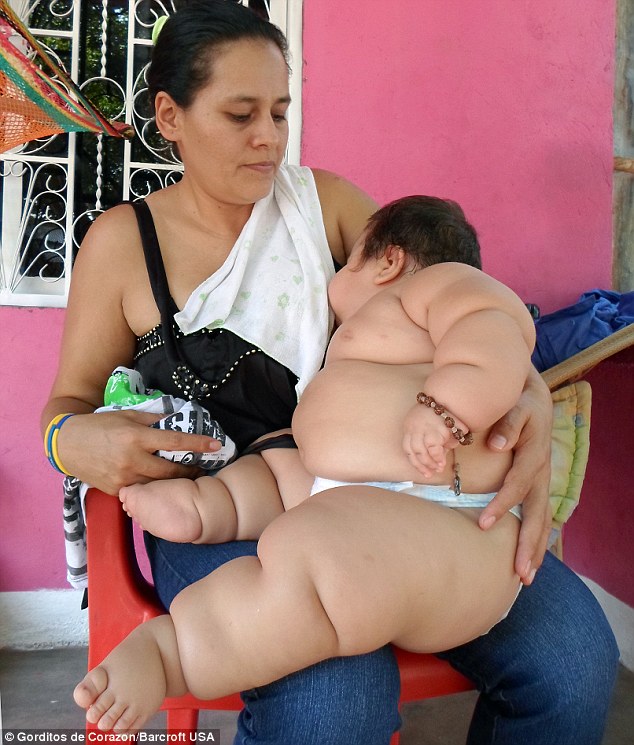 santiago seen breastfeeding with his mother eunice fandino was rescued the foundation after