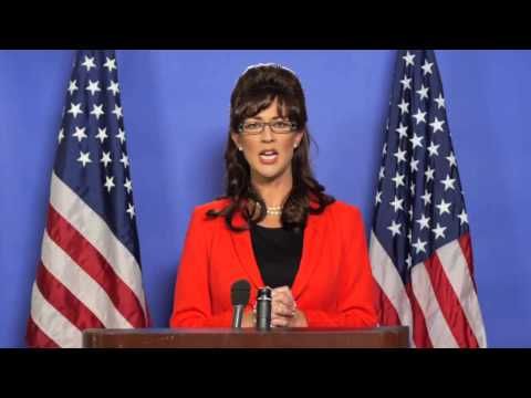 sarah palin esque us president from iron i addresses north korea in this promo