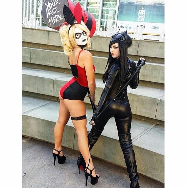 sexy cat women halloween costumes catwoman and harley quinn sexy halloween couples