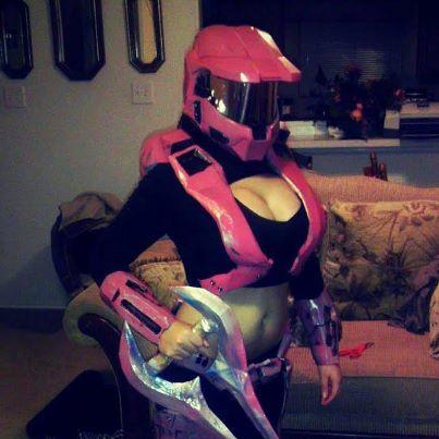sexy female spartan porn halo pink menace spartan cosplay