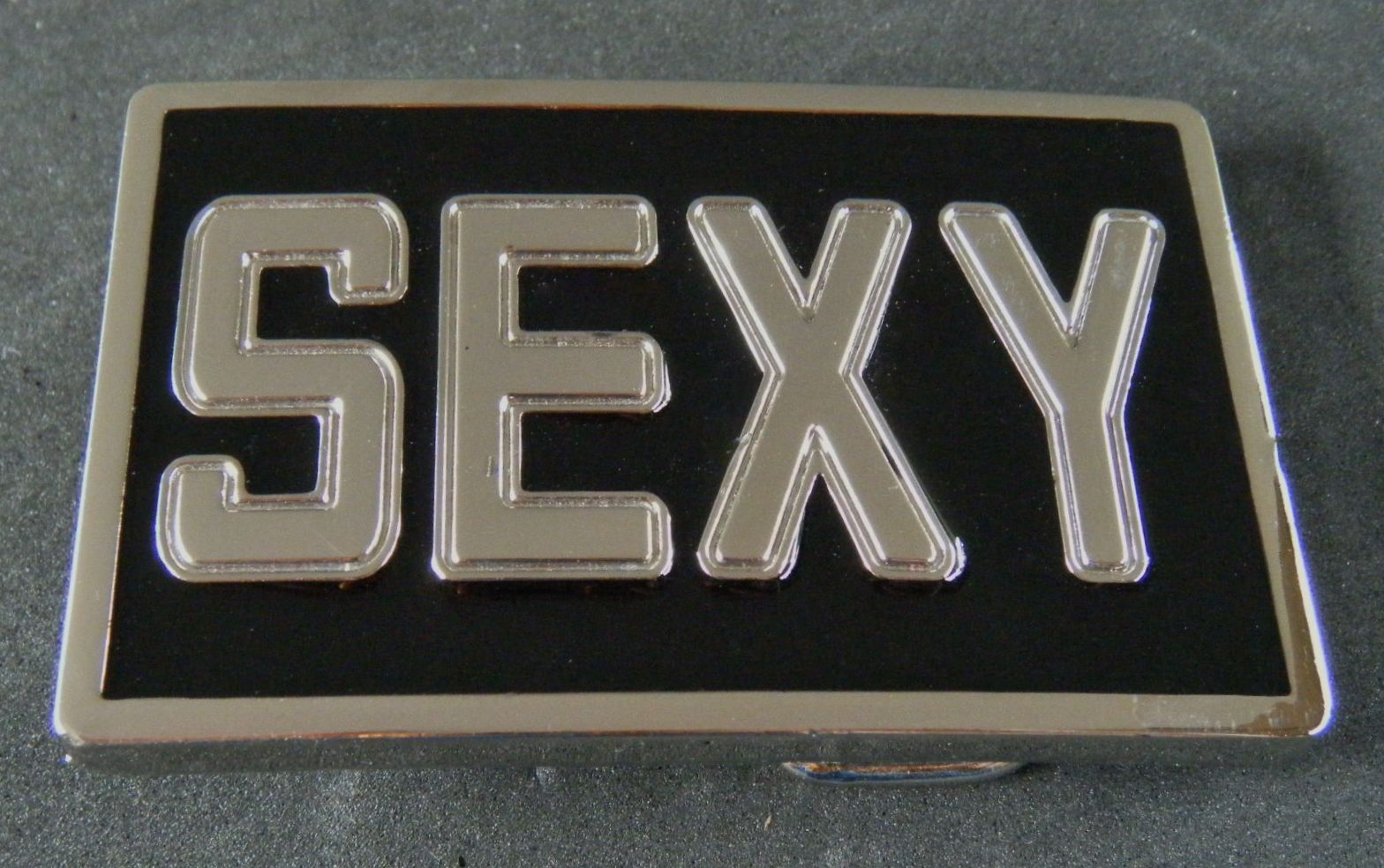 sexy girl sex disco dance chrome black belt buckle buckles