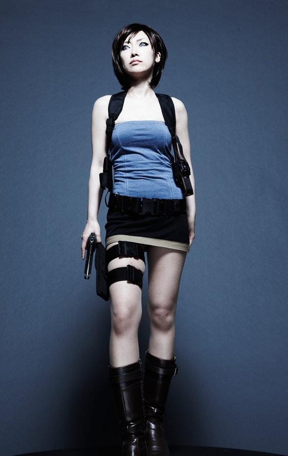 sexy resident evil cosplay of the movie jill valentine costume