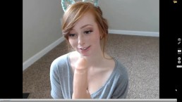 sexy teen redhead masturbating for the webcam