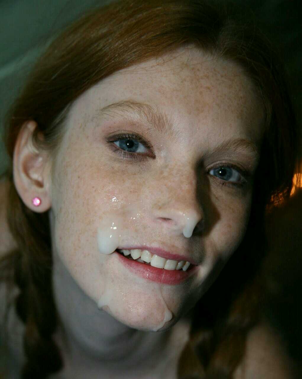 showing porn images for red head teen facial porn