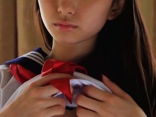 shy japanese schoolgirl striptease tmb