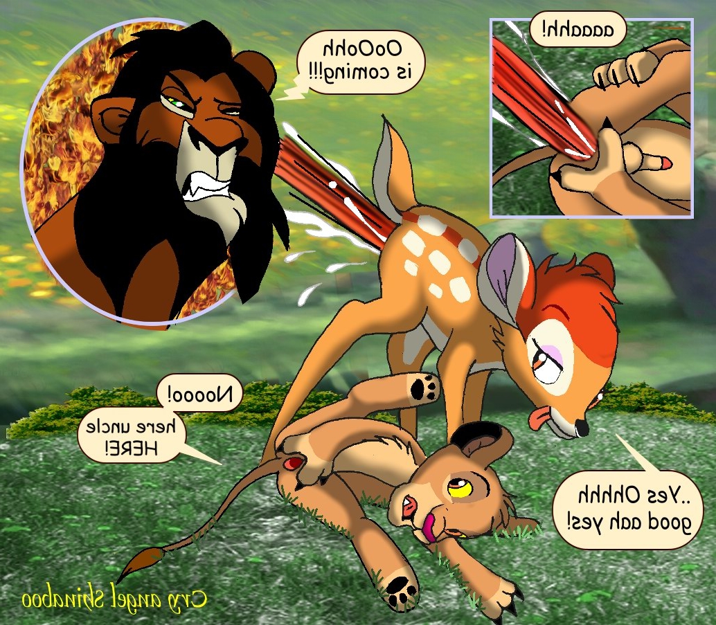 simba the lion king bambi comic crossover angel shinaboo disney scar simba