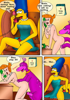 simpsons meets flintstones drawn sex porn comics 2