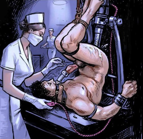 sissy male slave milking station