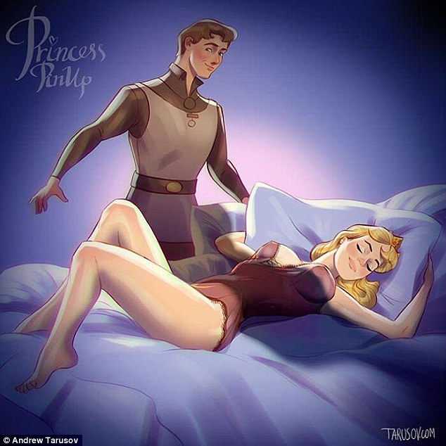 sleeping beauty princess aurora from sleeping beauty looks racy in barely there lingerie