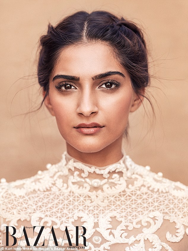 sonam is making her debut as a cover star for harpers bazaar arabia