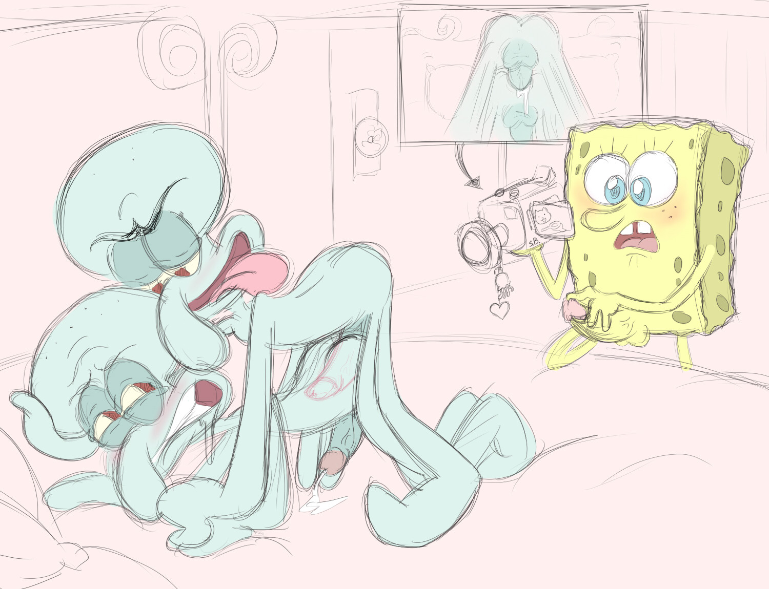 Spongebob x squidward porno