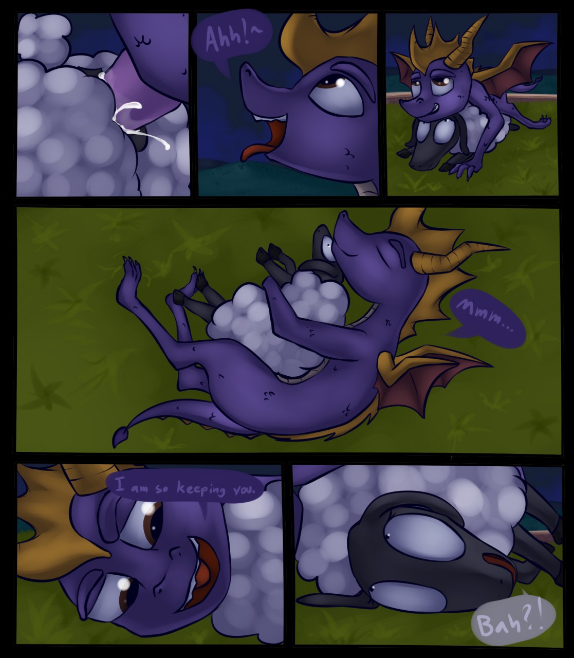 spyro the dragon and marble the sheep furries luscious 1