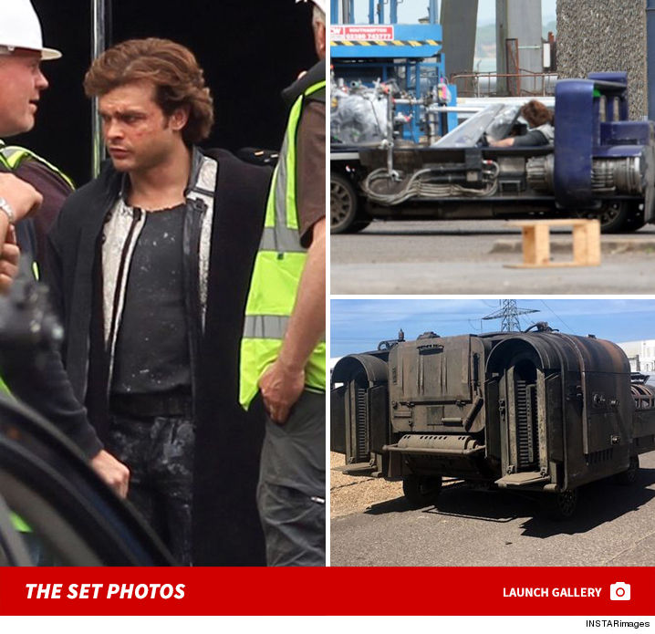 star wars set pics reveal alden ehrenreich as a young han solo