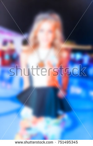 stock photo blurred for background night club people during concert in night club party man and woman have