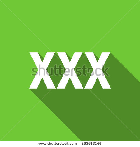 stock photo flat icon porn sign original modern design green flat icon for web and mobile app with long
