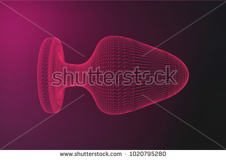 stock photo pink butt anal plug sex toys on fuchsia background banner adults poster sign for sex toys