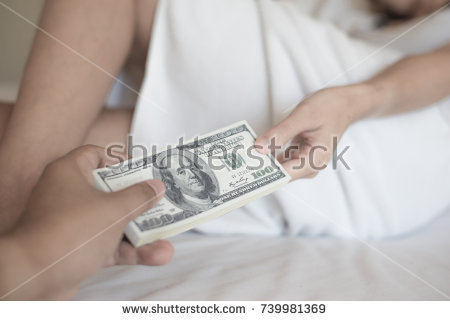 stock photo prostitution human trafficking prostitute takes money for her work young prostitute receive money