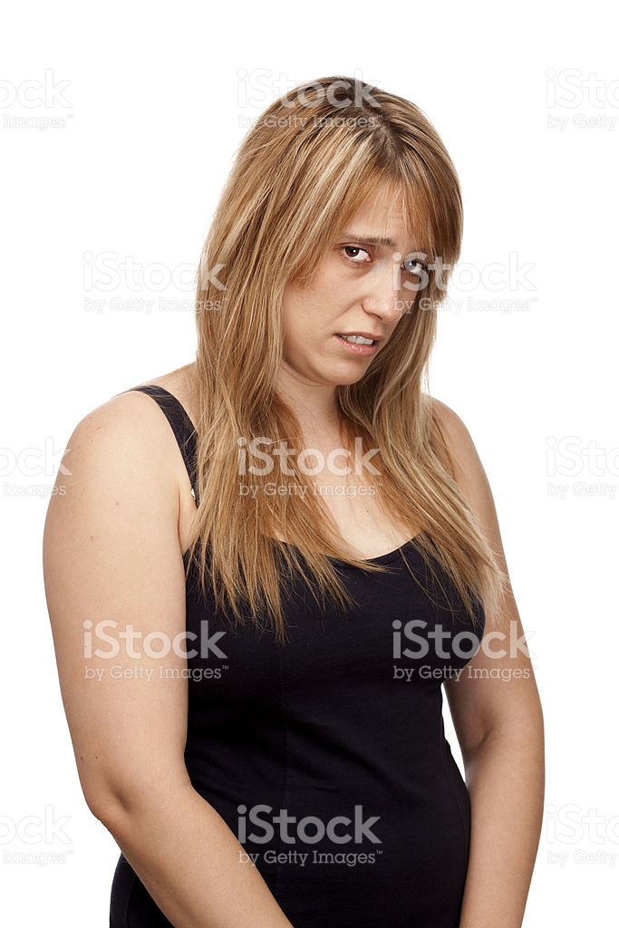 stock photo young chubby woman