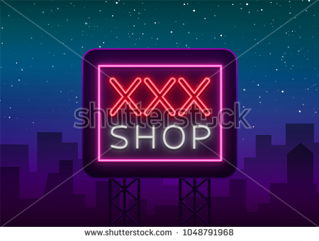 stock vector sex pattern logo sexy concept for adults in neon style neon sign design element storage 1