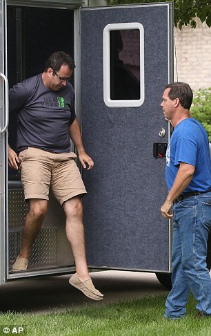 subways jared fogle pictured with russell taylor a week before