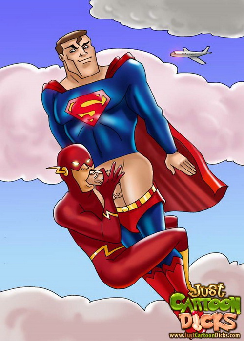 superheroes gay just cartoon dicks