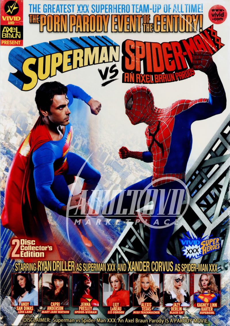 superman spider man parody vivid