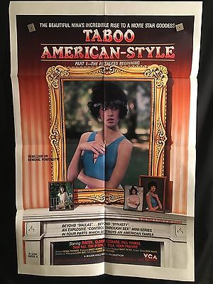 taboo american style part one sheet movie poster adult porno raven sexy