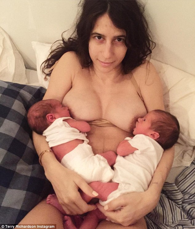 terry richardson shares photo of alexandra bolotow breastfeeding