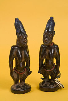 the childrens museum of indianapolis female ere ibeji twin figure pair