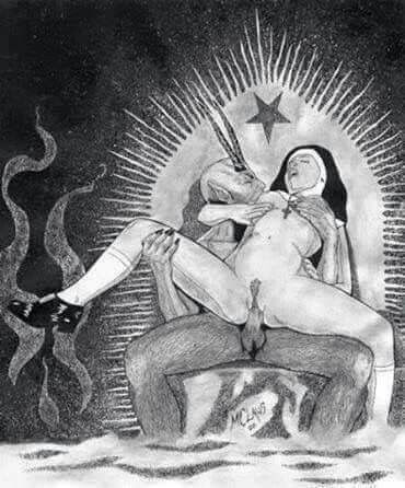 the devil inside satanic art witch art dark places nun erotic art demonology demons black metal