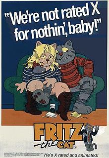 the film poster shows a blonde pale orange female cat wearing boots