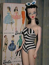 the first barbie doll was introduced in both blonde and brunette in march