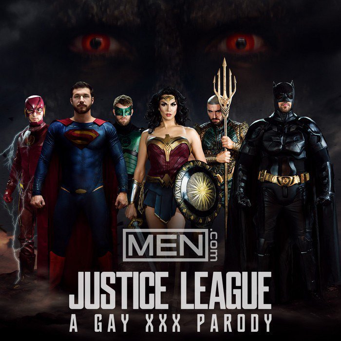 the gay adult film parody of justice league is here for your sex 1