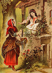the queen in disguise offering a poisoned apple to snow white a late century german illustration
