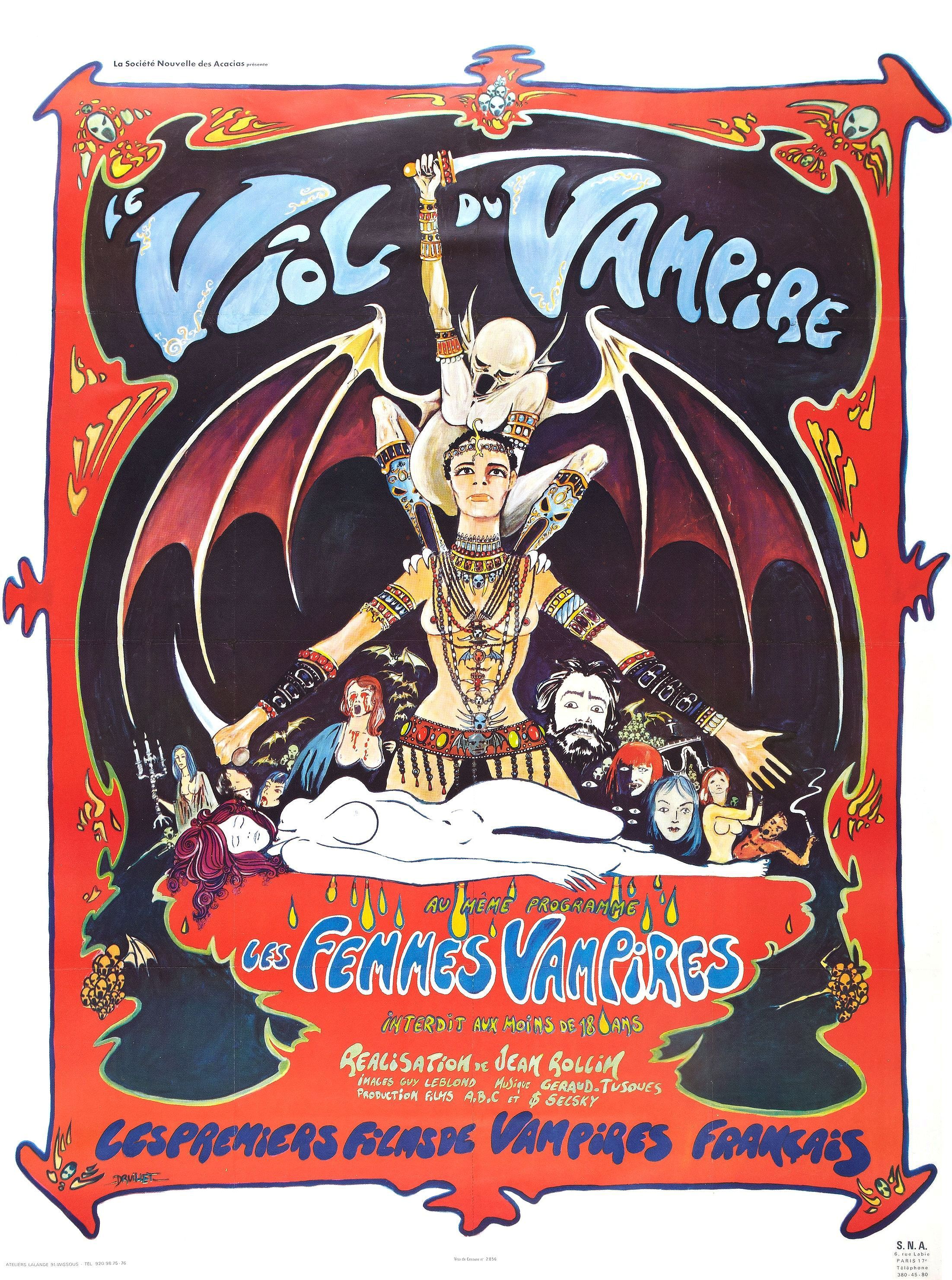 the rape of the vampire french movie poster fantastic