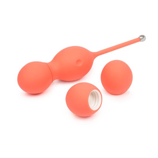the we vibe bloom vibrating kegel ball set not only increases your muscles but