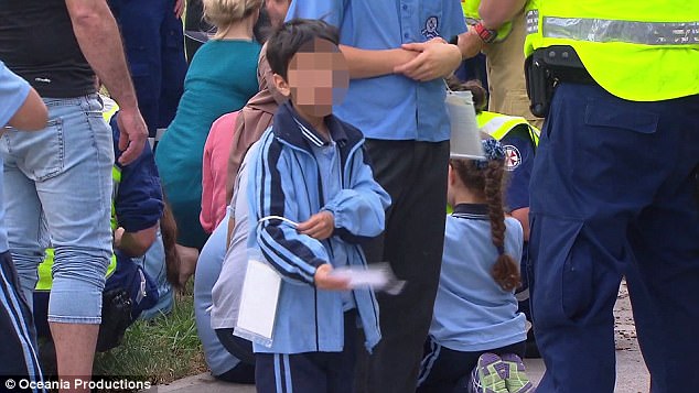 there were people on the bus where paramedics treated children at the scene