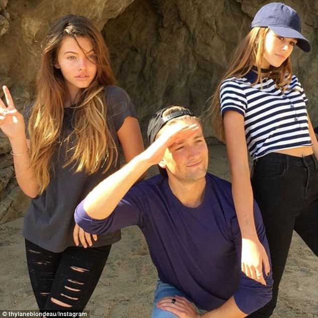 thylane struck a pose last february with fellow model kaia gerber cindy
