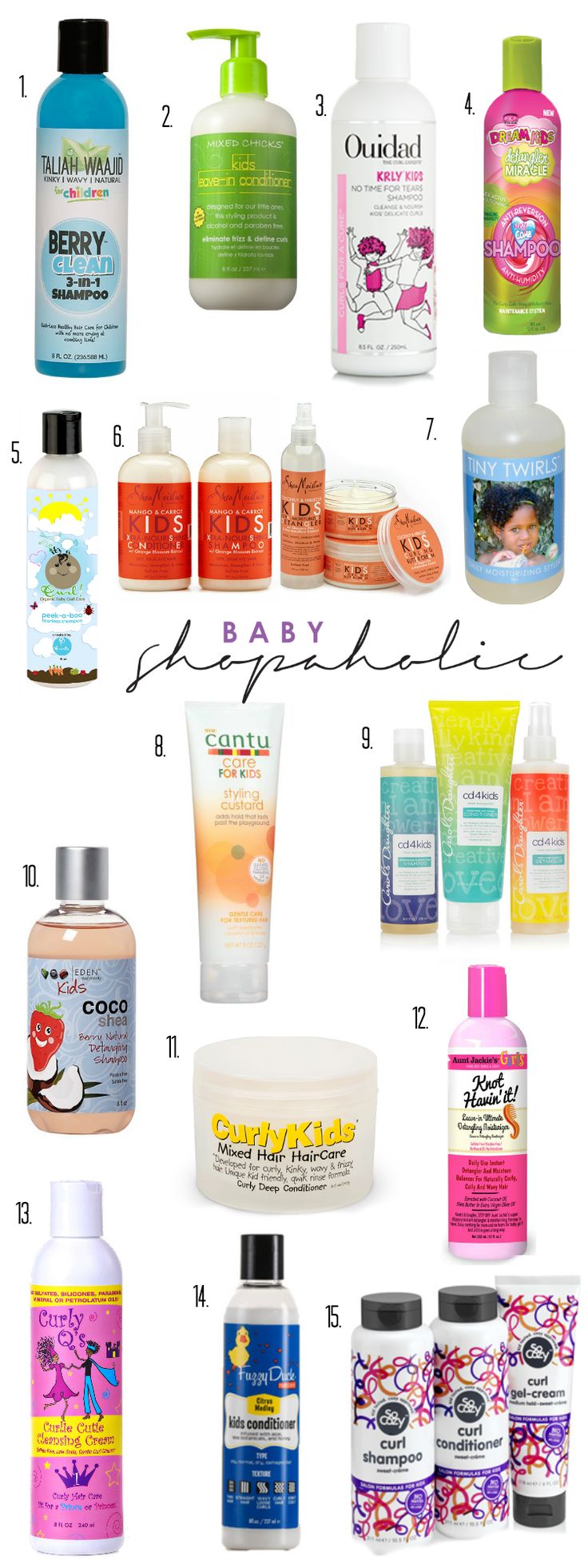 top hair care brands for curly and kinky haired babies and kids