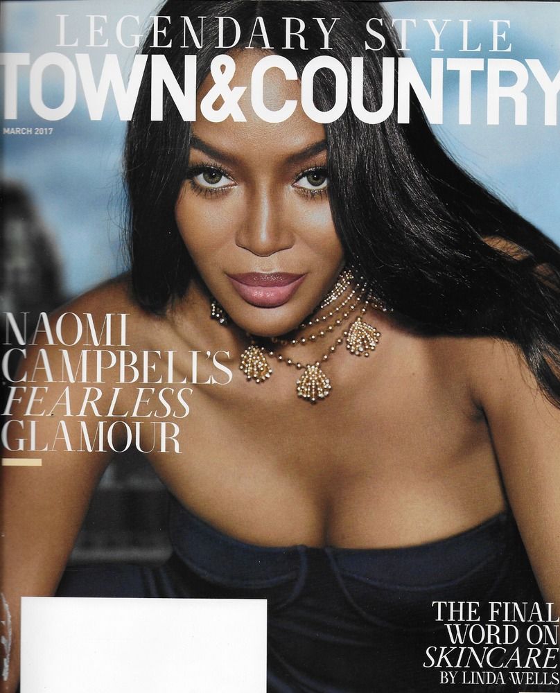 town and country magazine naomi campbell skincare famous imposters jewelry india
