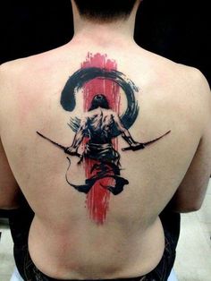 trash polka samurai sundance tattoo bologna