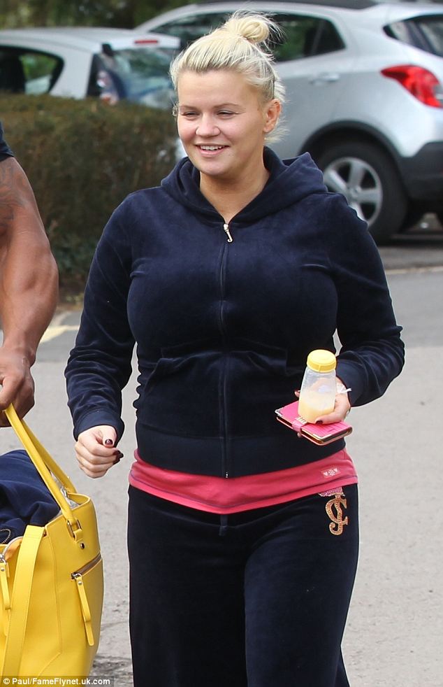 trauma kerry katona pictured leaving hospital earlier this month after the birth of her