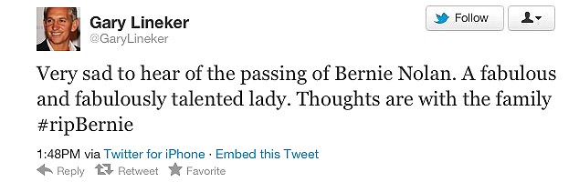 tributes celebrities flocked to twitter to offer their condolences to bernies family after hearing