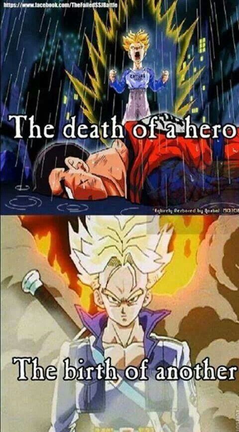 trunks went super saiyan the right way for a purpose not just because