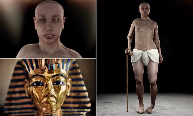 tutankhamun had girlish hips a club foot and buck teeth according to a virtual autopsy daily mail online